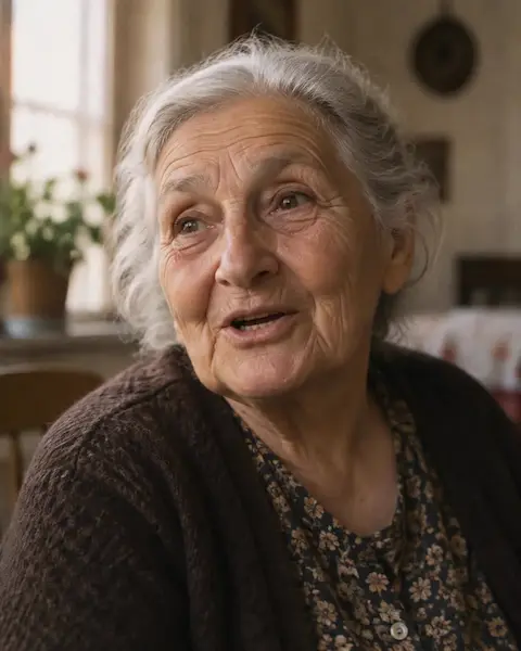 A woman sharing her story